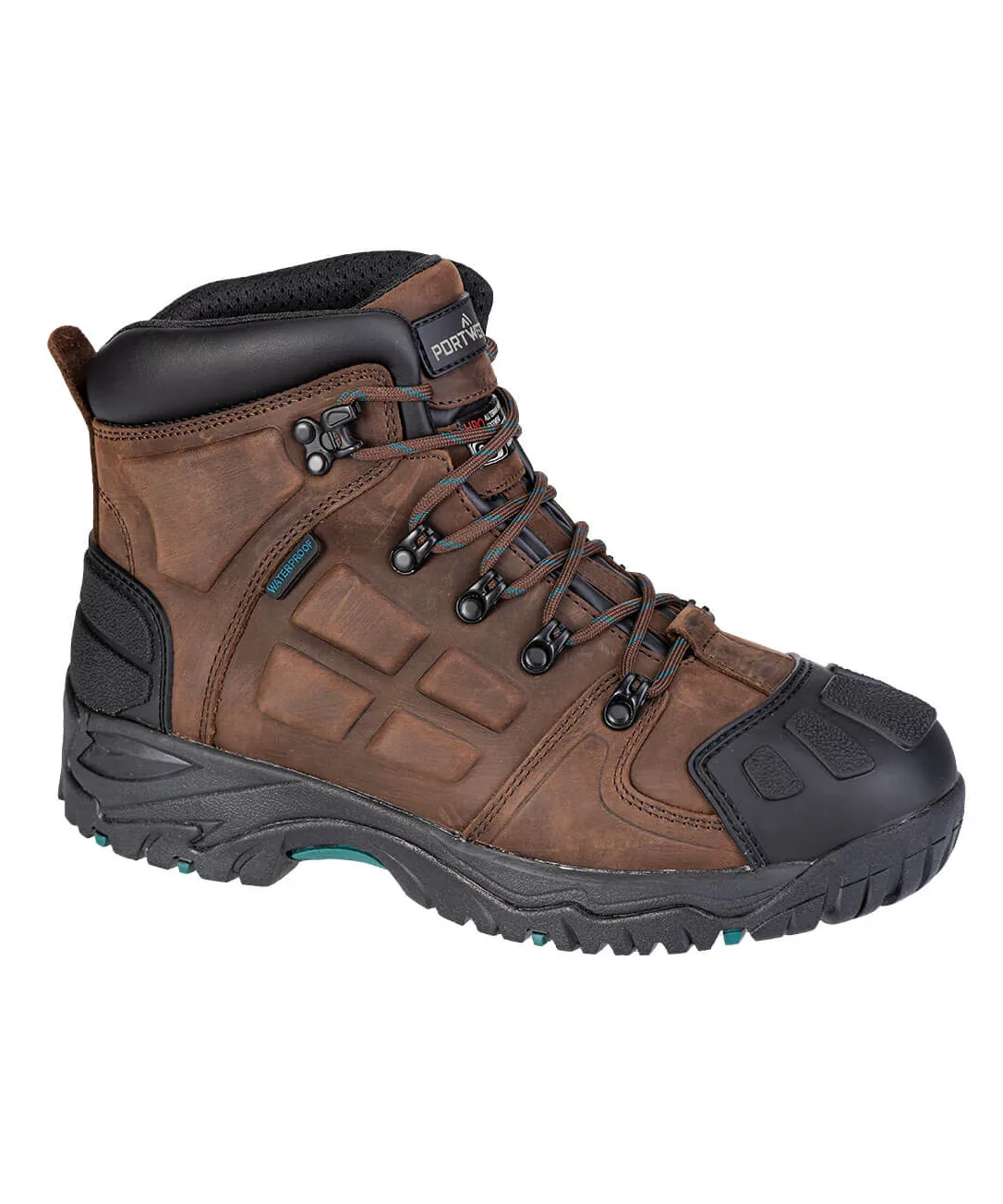 Portwest FT05 Steel Leather Ankle Boot S7 HRO CI LG SR SC FO in Brown