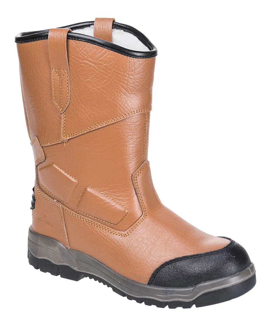 Portwest FT13 Steel Action Leather Rigger Boot S3 CI SRC in Tan