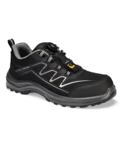 Portwest FT32 Composite KPU and Mesh Trainer S1PS ESD SR FO in Black/Grey