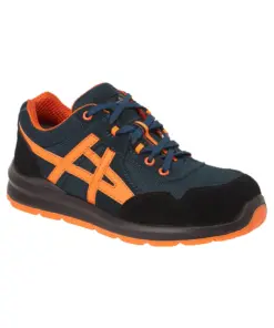 Portwest FT50 Steel Leather and Textile Trainer S1 FO SR in Blue