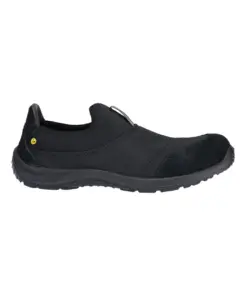 Portwest FT55 Steel Textile Slip On Shoe S1P SR FO ESD in Black