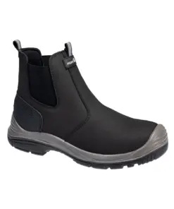 Portwest FV02 Steel Action Nubuck Dealer Boot S7 SC FO SR in Black/Grey