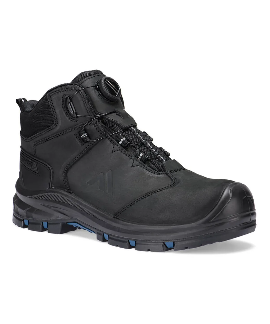 Portwest FV05 Composite Wire Lace Leather Mid Boot S7S HRO FO SC LG SR in Black