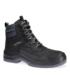 Portwest FV06 Composite Nubuck Mid Boot S7L LG FO SR SC in Black