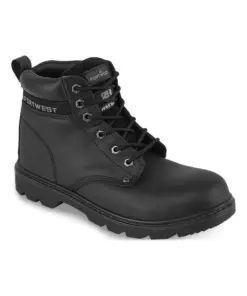 Portwest FW11 Steel Leather Ankle Boot S3 SR in Black