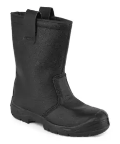 Portwest FW29 Steel Leather Rigger Boot S3 SR in Black