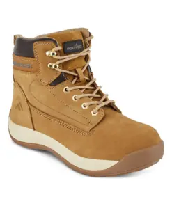 Portwest FW32 Steel Nubuck Leather Mid Boot S3 HRO in Honey