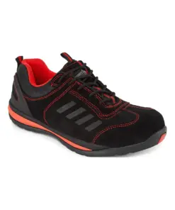 Portwest FW34 Steelite Lusum Safety Trainer S1P HRO SR in Red