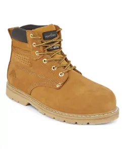 Portwest FW35 Steel Nubuck Leather Ankle Boot SBP HRO in Honey