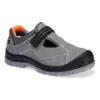Portwest FW42 Steel Cow Suede Leather Sandal S1 SR FO in Grey