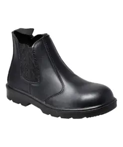 Portwest FW51 Steel Leather Dealer Boot S1P FO SR in Black