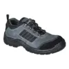 Portwest FW64 Steel Cow Suede Leather Low Shoe S1P SR in Black