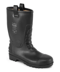 Portwest FW75 Steel PVC Rigger Boot S5 FO CI in Black