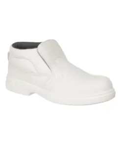 Portwest FW83 Steel Microfibre Slip On Boot S2 FO SR in White
