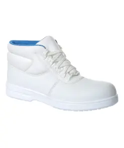 Portwest FW88 Steel Microfibre Mid Boot S2 FO SR in White