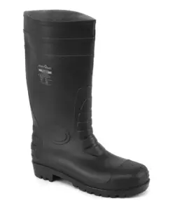 Portwest FW94 Steel PVC Classic Wellington S4 FO in Black