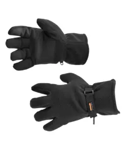 Portwest GL12 Insulated Fleece Glove in Black