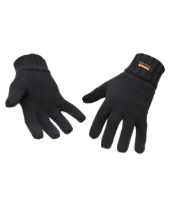 Portwest GL13 Insulated Knit Glove in Black