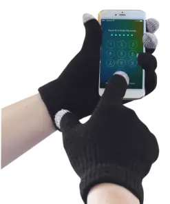 Portwest GL16 Touchscreen Knit Glove in Black