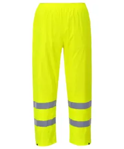 Portwest H441 Hi-Vis Rain Trousers in Yellow