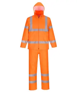 Portwest H448 Hi-Vis Rain Suit in Orange