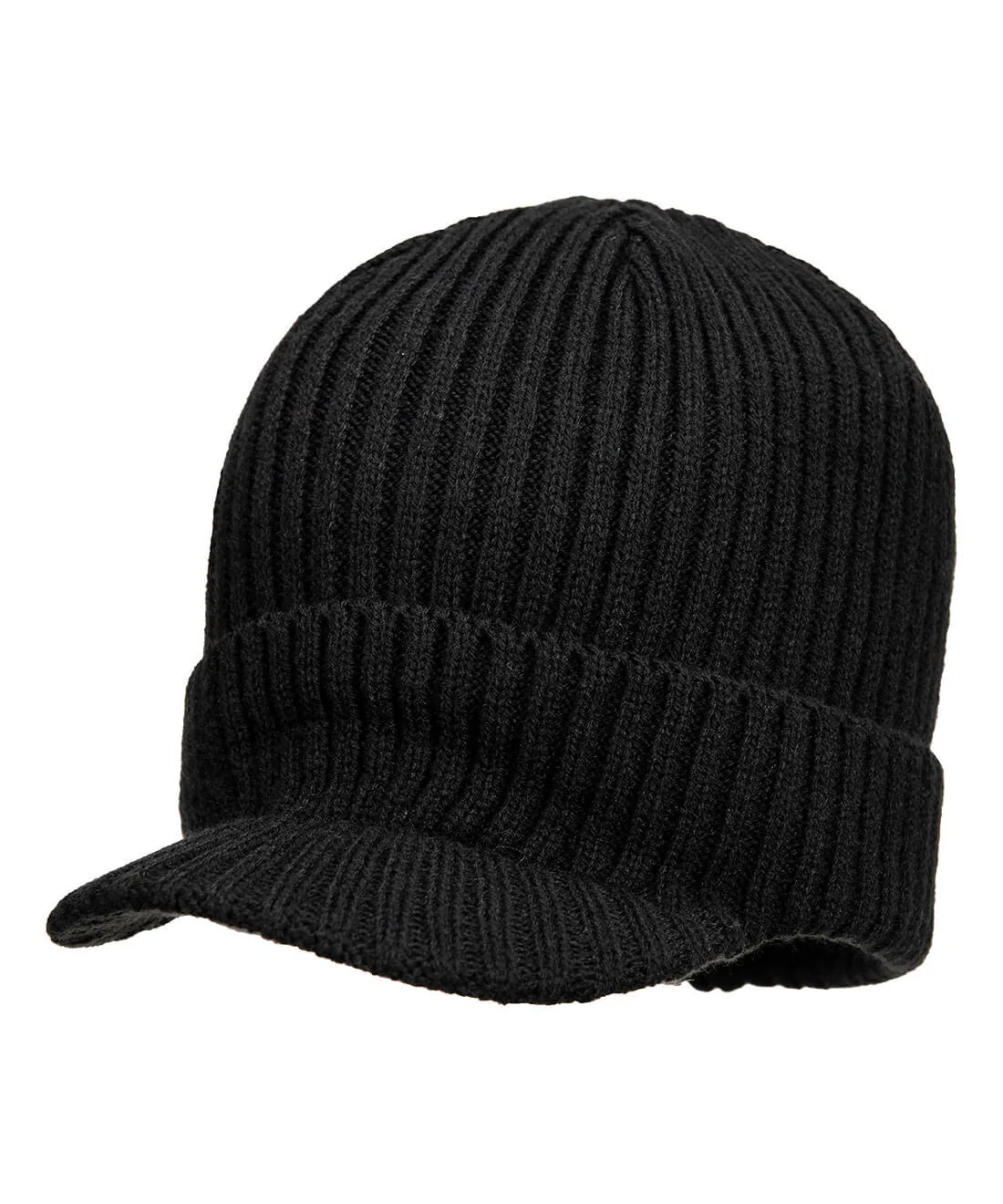 Portwest HA24 Beanie Hat with Peak in Black