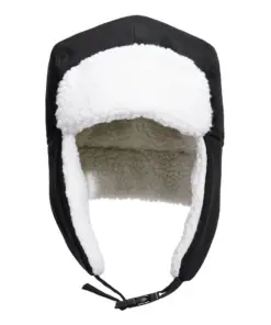 Portwest HA33 Sherpa Lined Trapper Hat in Black