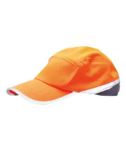 Portwest HB10 Hi-Vis Baseball Cap in Orange/Navy