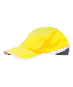 Portwest HB10 Hi-Vis Baseball Cap in Yellow/Navy