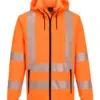 Portwest KX303 KX3 Sport Hi-Vis Zipped Hoodie in Orange