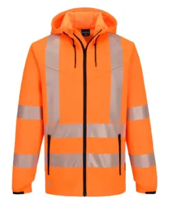 Portwest KX303 KX3 Sport Hi-Vis Zipped Hoodie in Orange