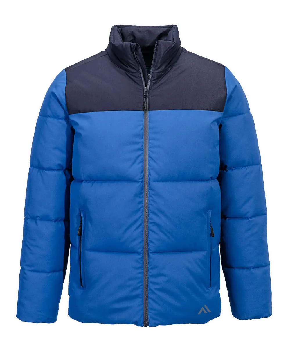 Portwest KX306 KX3 Sport Downlike Baffle Jacket in Quartz/Dark Navy