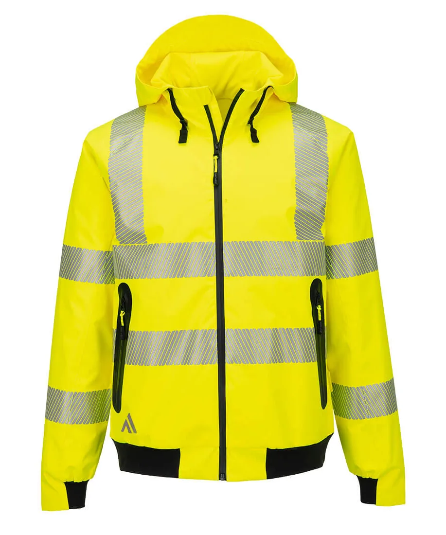 Portwest KX315 KX3 Sport Hi-Vis Rain Bomber in Yellow