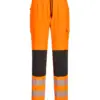 Portwest KX346 PW3 Hi-Vis Flexi Joggers in Orange/Black