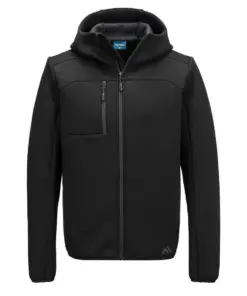 Portwest KX372 KX3 Sport Zip Hooded Sweater in Black