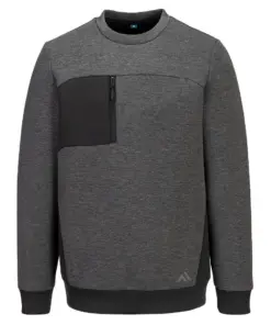 Portwest KX377 KX3 Sport Tech Sweatshirt in Metal Grey