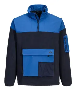 Portwest KX378 KX3 Sport 1/4 Zip Fleece in Dark Navy/Quartz