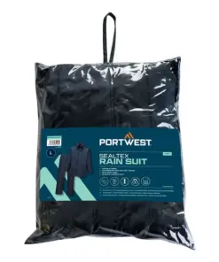 Portwest L450 Sealtex Essential Rainsuit (2 Piece Suit) in Navy
