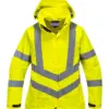 Portwest LW70 Hi-Vis Women's Breathable Rain Jacket in Yellow