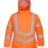 Portwest LW74 Hi-Vis Women's Winter Jacket in Orange