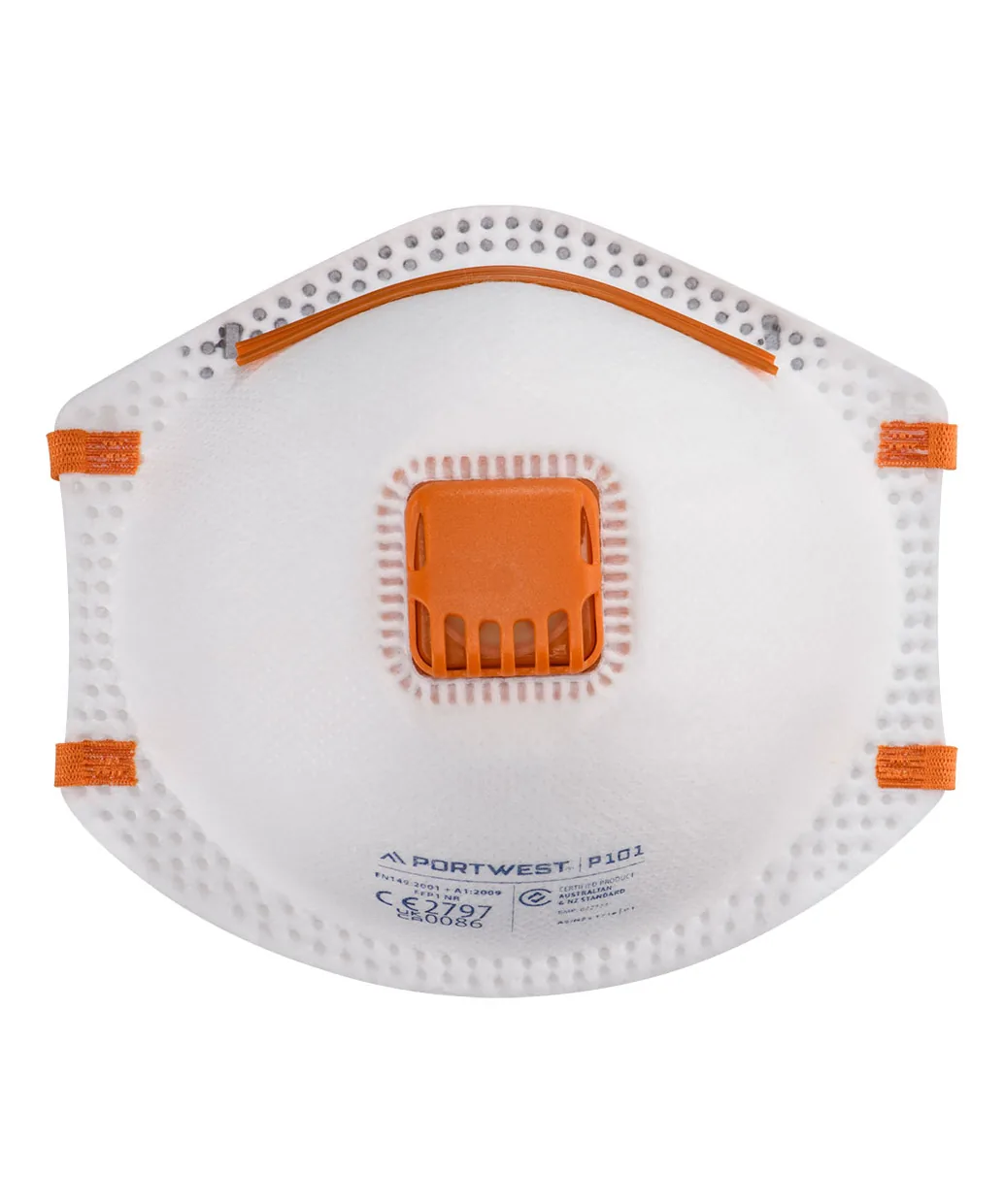 Portwest P101 FFP1 Valved Respirator 10-Pack in White