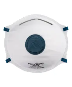 Portwest P203 FFP2 Valved Dolomite Respirator 10-Pack in White