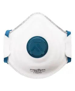Portwest P211 Moulded FFP2 Valved Respirator 10-Pack in White