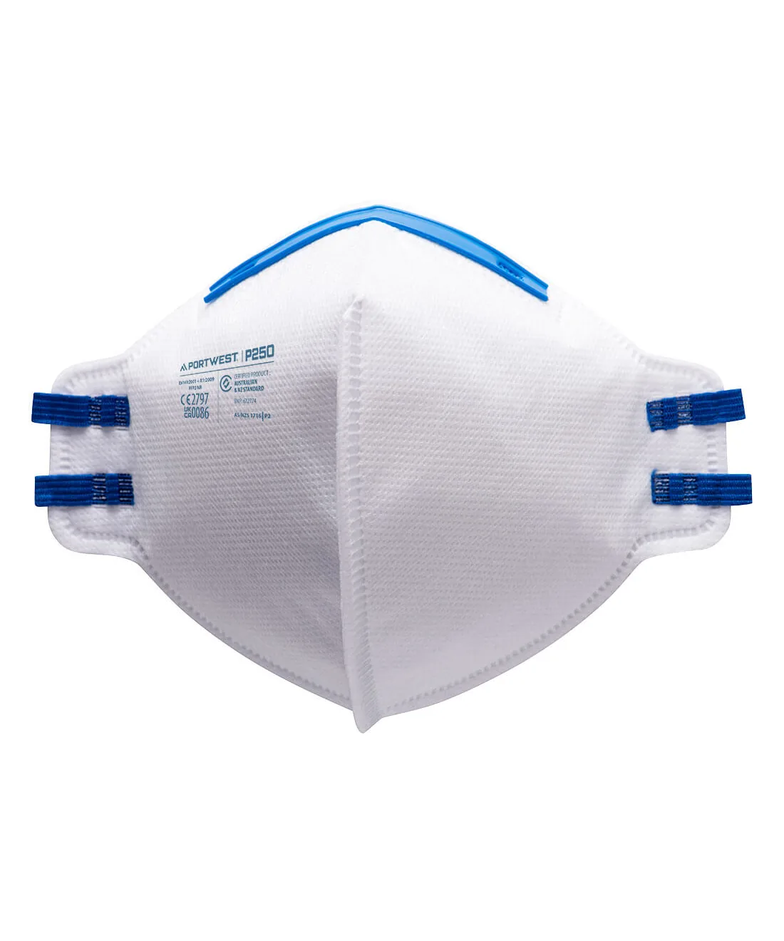 Portwest P250 FFP2 Fold Flat Respirator 20-Pack in White