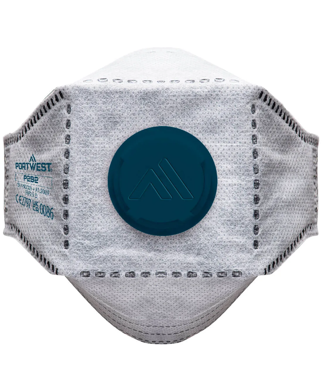Portwest P292 EAGLE FFP2 Valved Carbon Fold Flat Respirator 10-Pack in White