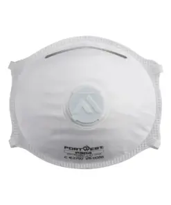 Portwest P304 FFP3 Valved Dolomite Light Cup Respirator 10-Pack in White