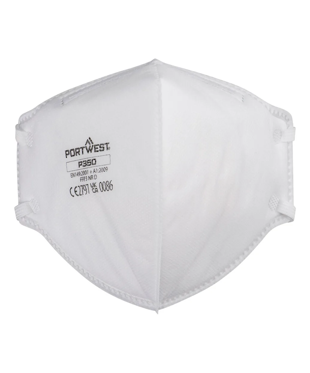 Portwest P350 FFP3 Dolomite Fold Flat Respirator 20-Pack in White