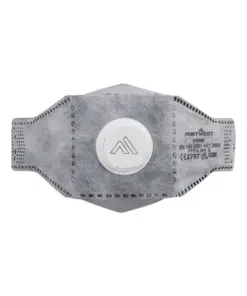 Portwest P392 EAGLE FFP3 Valved Carbon Fold Flat Respirator 10-Pack in White