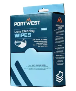 Portwest PA01 Lens Cleaning Wipes (100 towelettes) in White