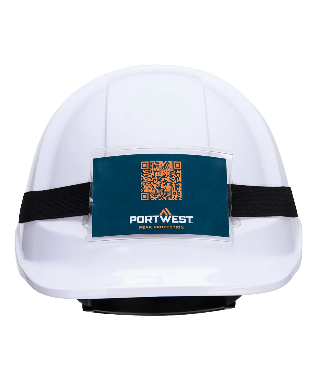 Portwest PA40 Universal Helmet Badge Holder in Black